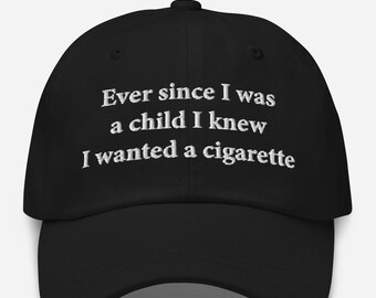 Kitten Needs A Fucking Cigarette Trucker Hat: Sarcastic Women's Cap