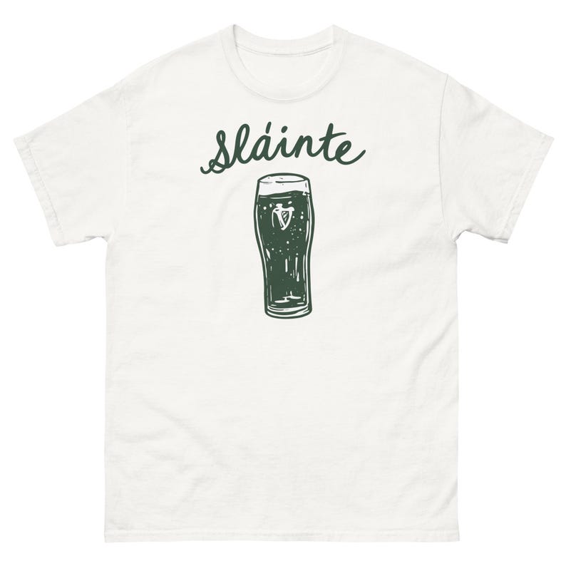 Sláinte Guinness T-Shirt: Irish St. Patrick's Day Tee