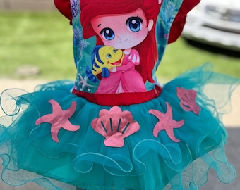 Ariel/Little Mermaid Baby Dress