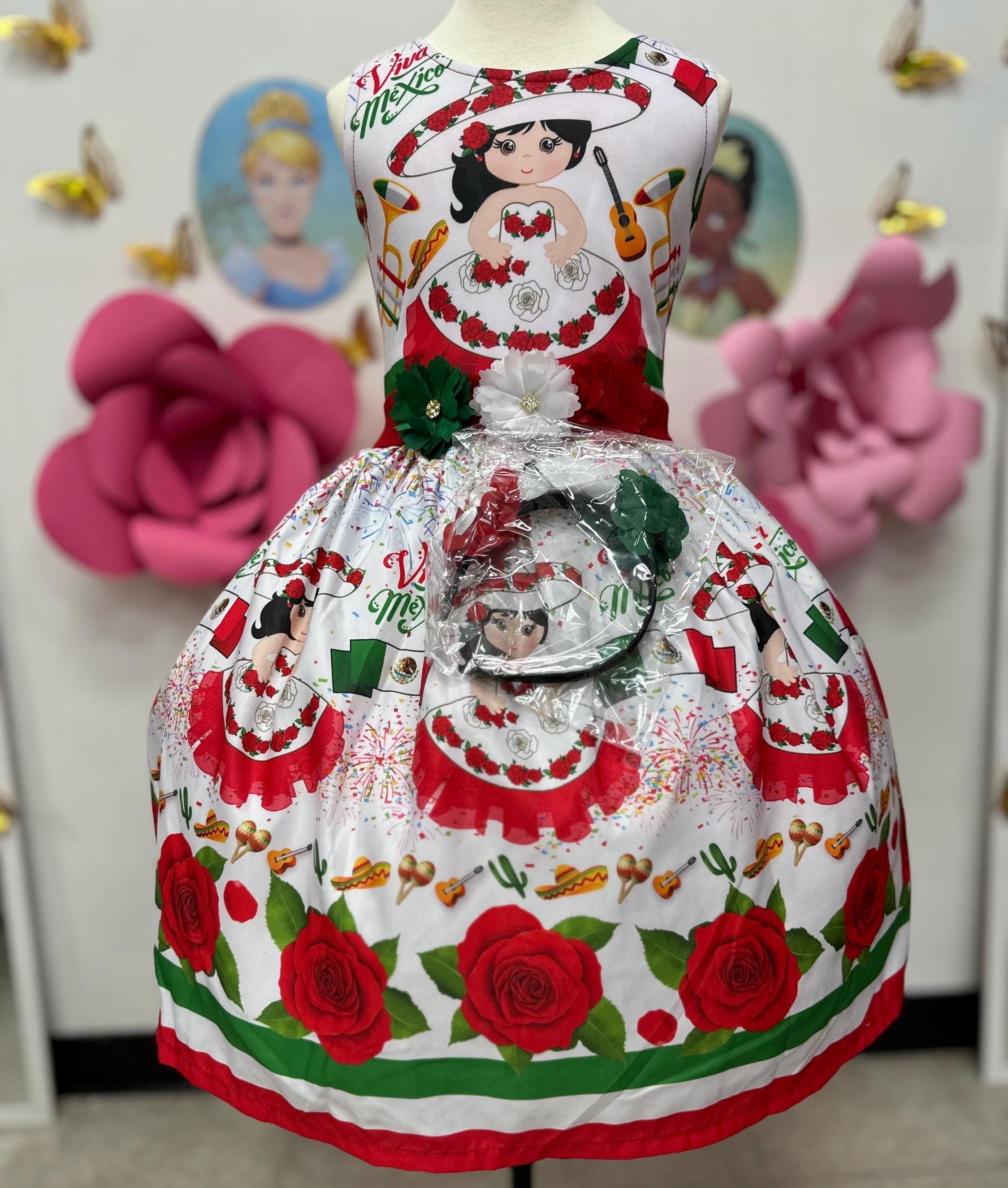 Ropa Vestido Viva Mexico Vestido Blanco Mexicano España