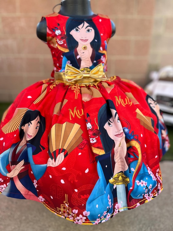 Mulan red dress online
