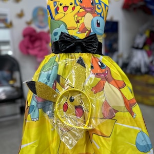 Pikachu Girls Dress - Etsy Canada Pikachu Girls Dress - Etsy Canada