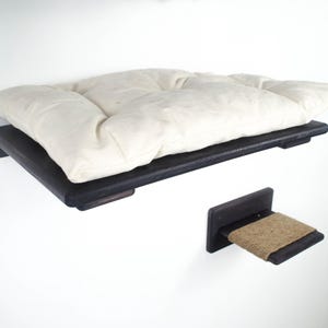 Cat wall shelves, Cat wall bed, Cat wall furniture, Cat perch, Cat shelf with cushion, Large cat wall bed, Cat Shelves, Cat climbing wall