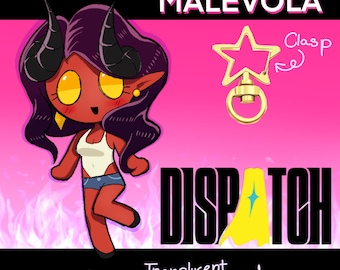 ¡OFERTA! Llavero acrílico de Malevola Dispatch // Hecho por un fan
