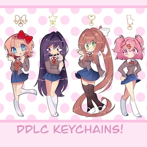 ¡VENTA! ¡Llaveros del Club de Literatura Doki Doki! // DDLC