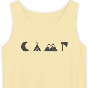 Adventure Awaits Tank Top: Unisex Camping Apparel, Nature Lover Gift