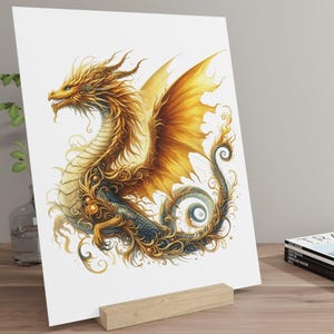Dragon&#39;s Majesty Gallery Board with Stand