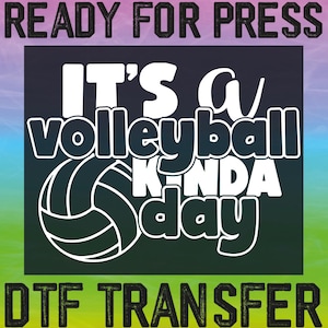 Prêt à presser pour le volleyball, transfert à chaud pour le match, cadeau volleyball Dtf, volleyball maman Dtf, cadeau match match Dtf, fan de volleyball Dtf