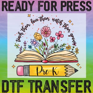 Custom Pencil Teacher Name Ready To Press, Teacher Appreciation Heat Transfer, Custom Back to School Dtf, Personalized Teachers Name Dtf