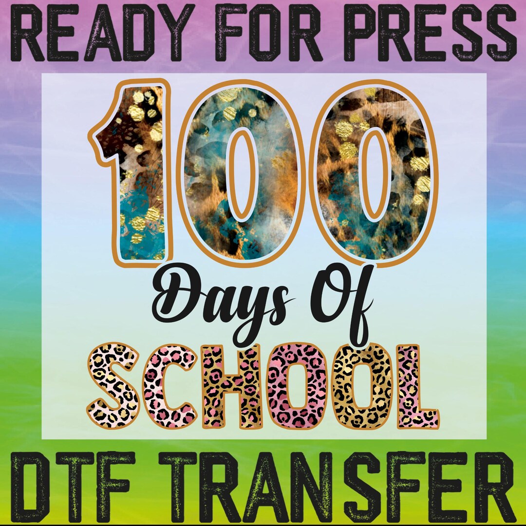 Leopard 100 Days of School Ready to Press, 100 Days of School Teacher
