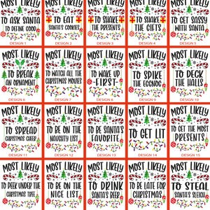 Most Likely To Christmas Bundle Ready To Press, Most Likely To Christmas Funny Quotes  DTF, Funny Most Likely to Christmas Dtf, Most Likely