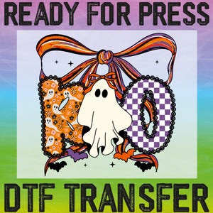 Lace Boo Coquette Ghost Ready To Press, Halloween Dtf, Coquette Halloween Boo Dtf, Boo Ghost Witch Bat Dtf, Halloween Ghost Heat Transfers