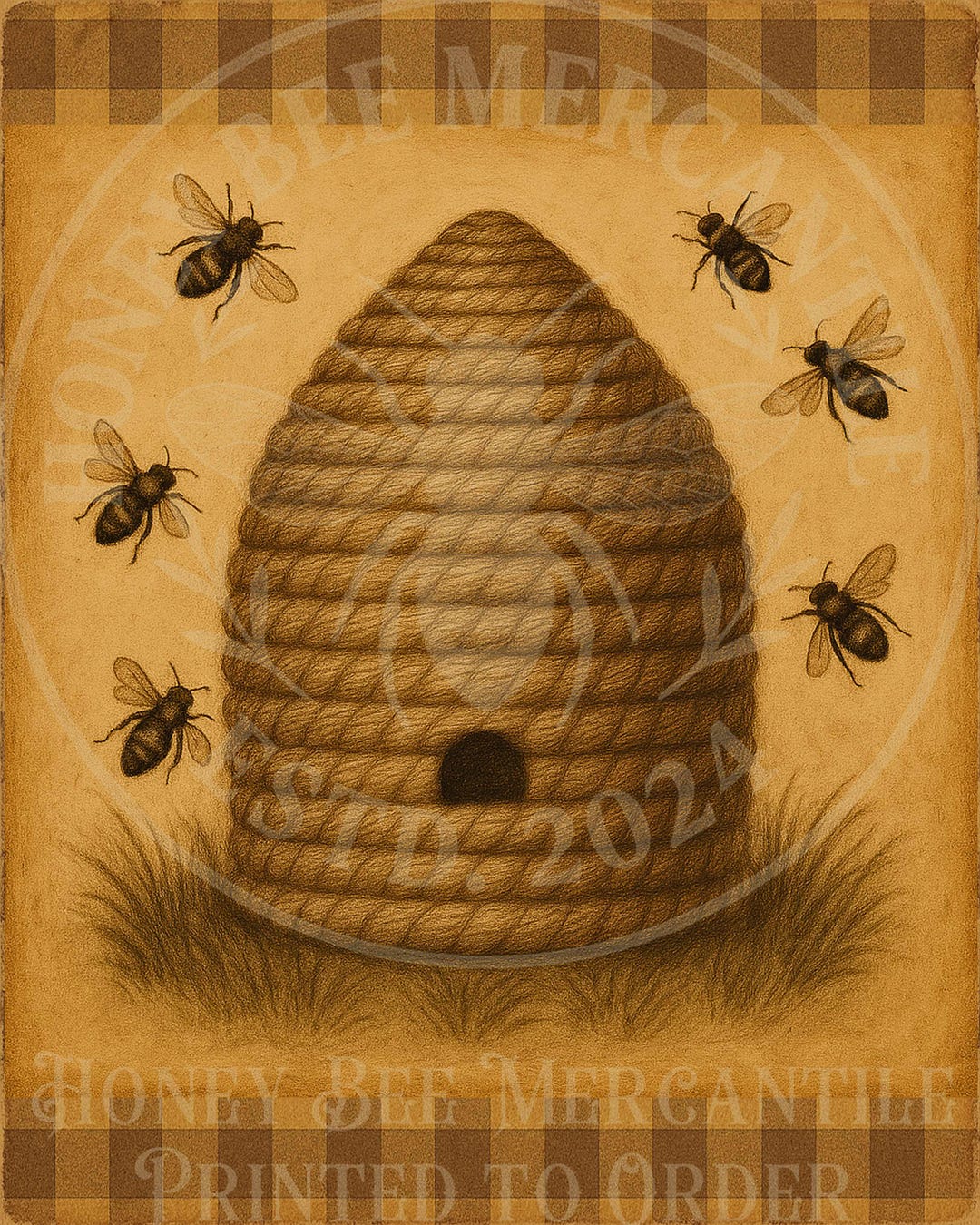 Bee Hive, Bee Skep, Honey Bee, Summer, Honey, Apiary, Vintage ...