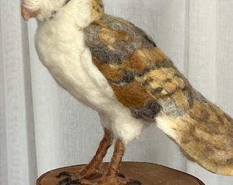 Needle Felted Barn Owl Realistic