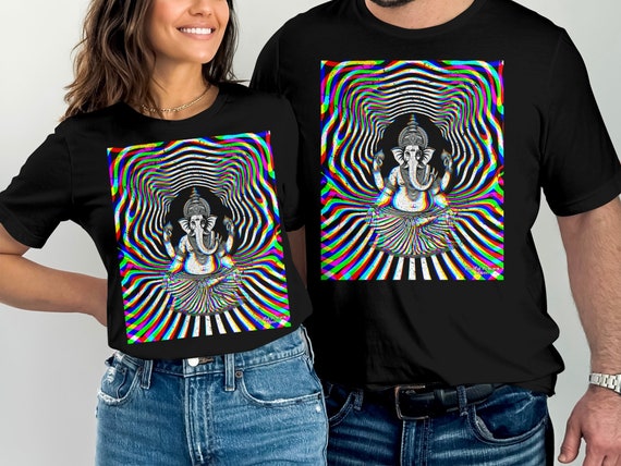 Ganesh T-Shirt Black Drawing Ganesh Tee Shirt Ganesh T-Shirt Black Drawing Ganesh Tee Shirt