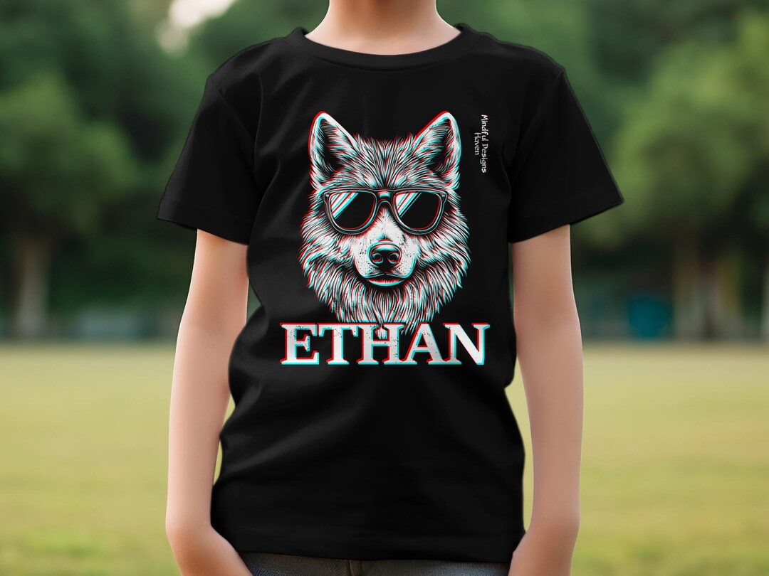 Wolf Hoodie Graphic Hoodies Kids Cool Wolf With Sunglasses