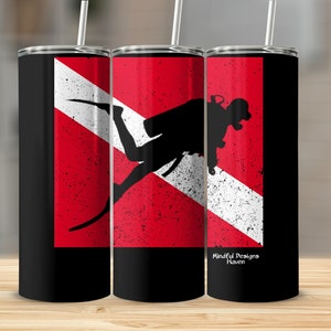 Underwater Utopia Collection Scuba Diver Print Tumbler Mug Tote Ornament Gift Multi Product