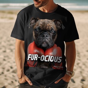 Funny Boxer Dog Shirt, Animal Lover Gift, Dog Graphic Tee, Pet Lover Clothing, Cute Dog Shirt, Fur-ocious Boxer Dog Shirt, Trendy Dog Lover