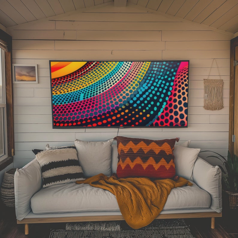 59 oeuvres d'art uniques captivantes pour Smart TV, oeuvres d'art murales numériques trippy, oeuvres d'art modernes-classiques et impressions d'art numériques haute résolution. image 4