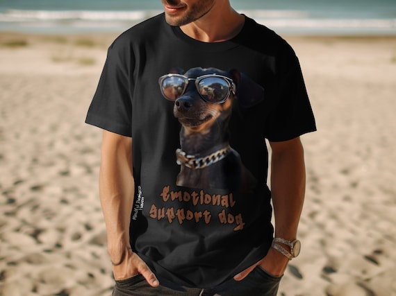 Emotional Support Dog Graphic Tee Cute Dog Lovers Shirt Funny Dog Shirt Pet Lover s Gift Dog Theme Apparel Dog Owner s Shirt Etsy