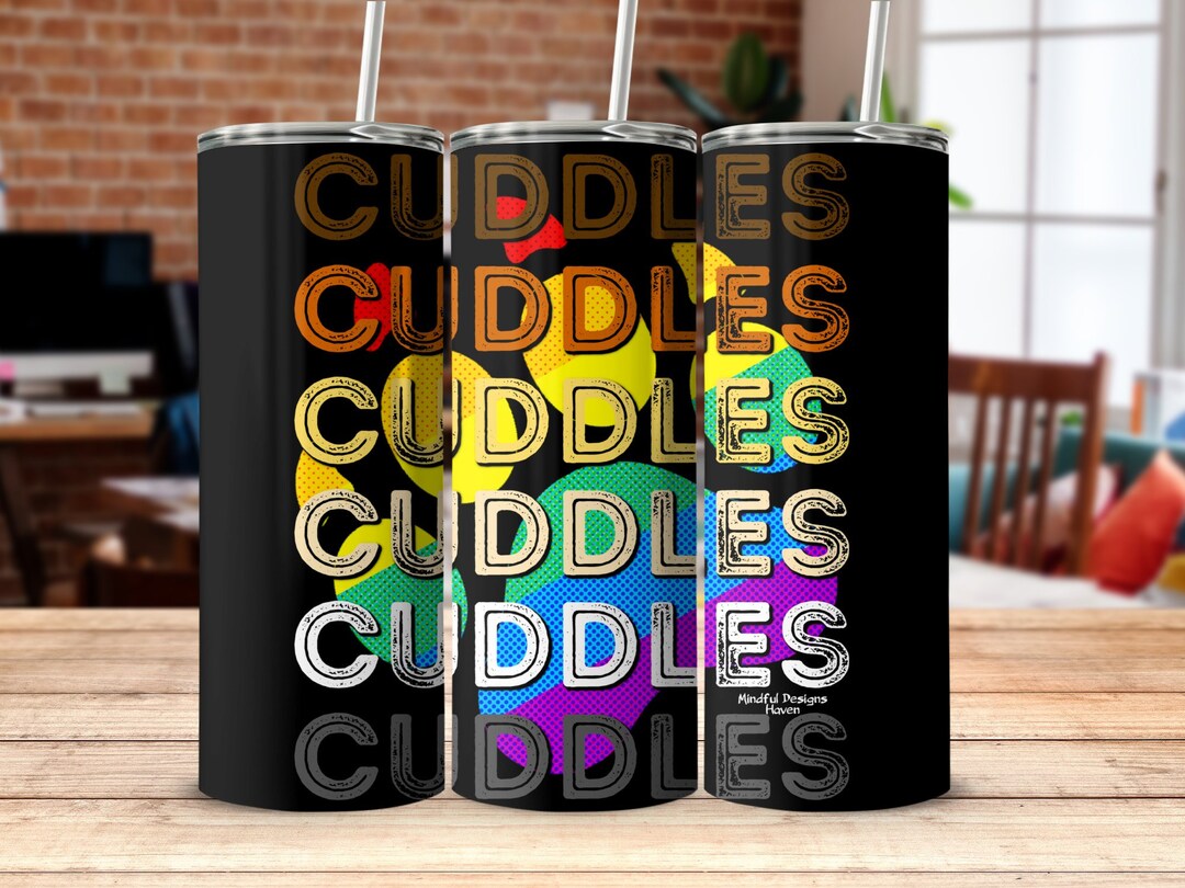 Cuddles Bear Brotherhood Colors Rainbow Pride Paw Print Mug, Tumbler ...