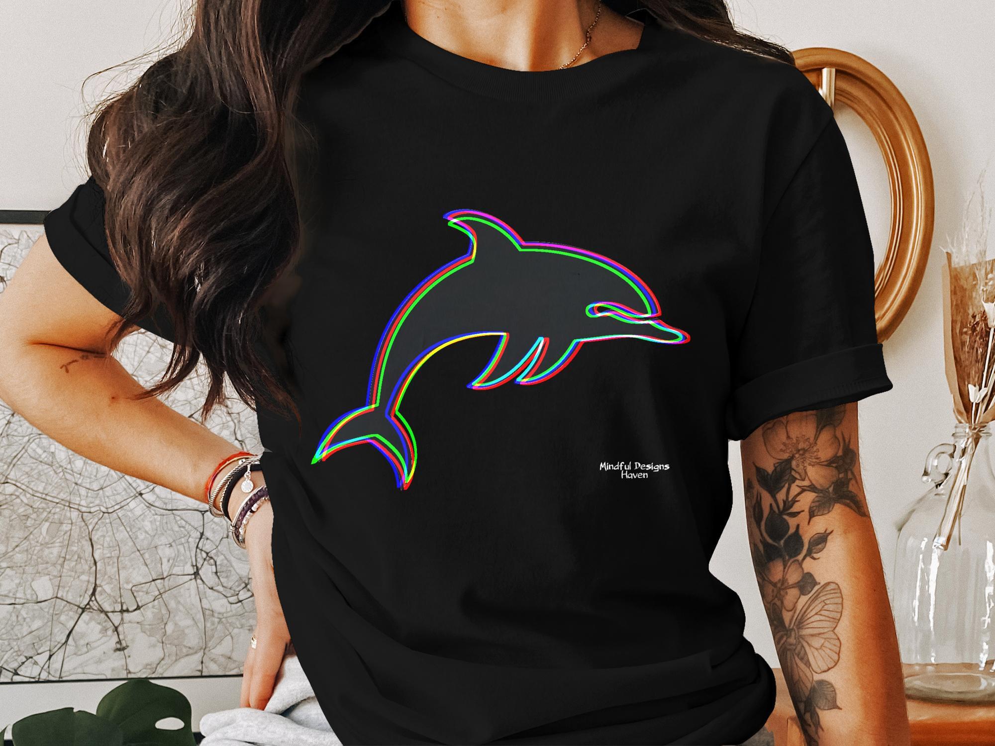 [LOW CLASSIC] / ☆ 25SS DOLPHIN T-SHIRT / CHARCOAL Drop Shoulder T-Shirt - Charcoal – Hours