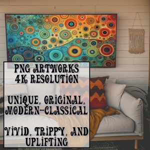 59 oeuvres d'art uniques captivantes pour Smart TV, oeuvres d'art murales numériques trippy, oeuvres d'art modernes-classiques et impressions d'art numériques haute résolution. image 10