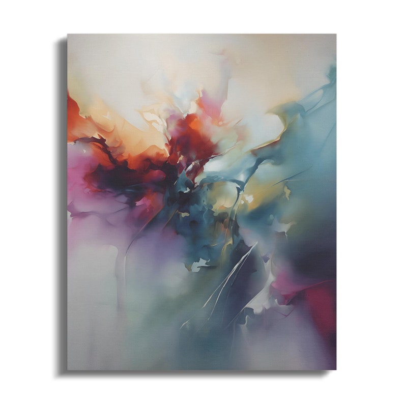 Abstract Intense Deep Powerful Wall Art, Canvas Poster, Energize Home ...