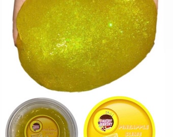 Pineapple Scented Slime, Thick Stretchy Texture, 7 oz (SCENTED)