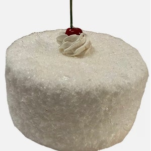 FAKE FOOD, Coconut Creamy Cake, centerpiece, faux cake, fake cake, 6 inch Round by 6 inch tall(on sale)