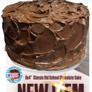8 x 4 po. Gâteau au chocolat classique à l'ancienne | faux accessoire alimentaire