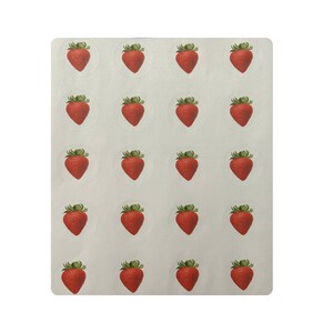 20 unités/1,5 pouces/fraises/fruits imprimés/coupé à la main/autocollants/papier autocollant/autocollants individuels/autocollants ronds/très coloré