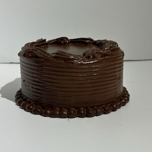 6x3” Fake Food/ Elegant Chocolate Cake/fake food/fakecake/artificial cake/homestaging/artificial cake/chocolate cake/photo prop