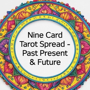 Tirada de Tarot de 9 Cartas: Pasado, Presente y Futuro