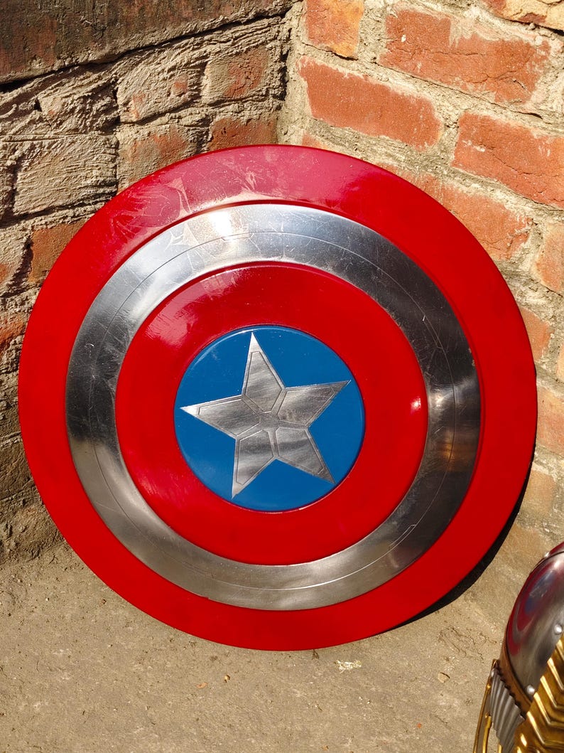 Captain America Falcon Shield Metallpropp Replika | Cosplay & LAJP-tillbehör bild 3