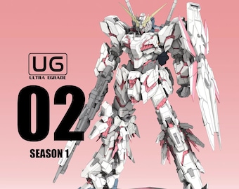 Gundam Kit - Unicorn Gundan 1/100 scale statue - High Quality 3D STL Files (UG02)