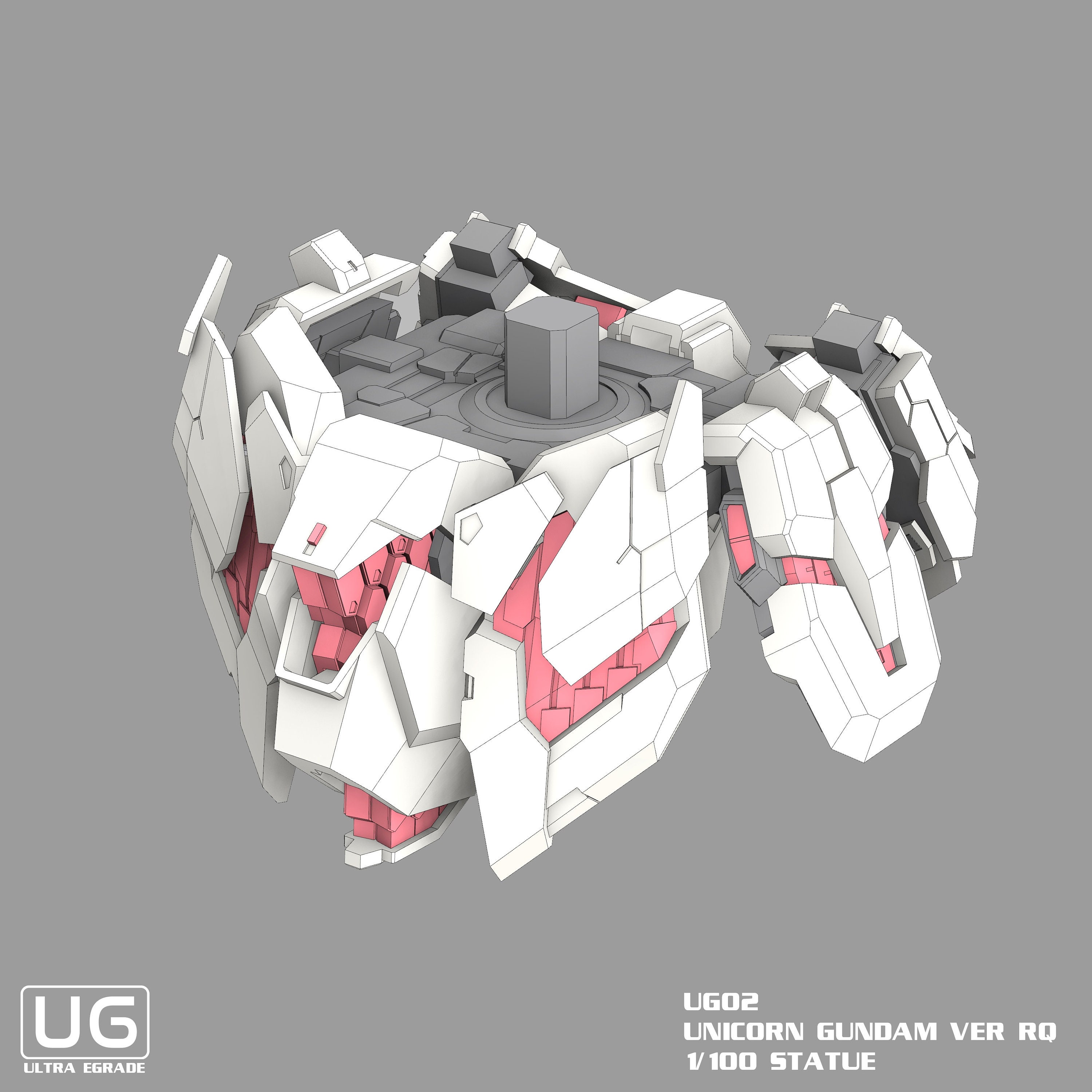 ガンダムキット - ユニコーンガンダム 1/100 スケール像 - 高