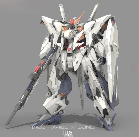 Gundam Kit - Rx-105 Ξ Xi Gundan 1/100 Scale Statue - High