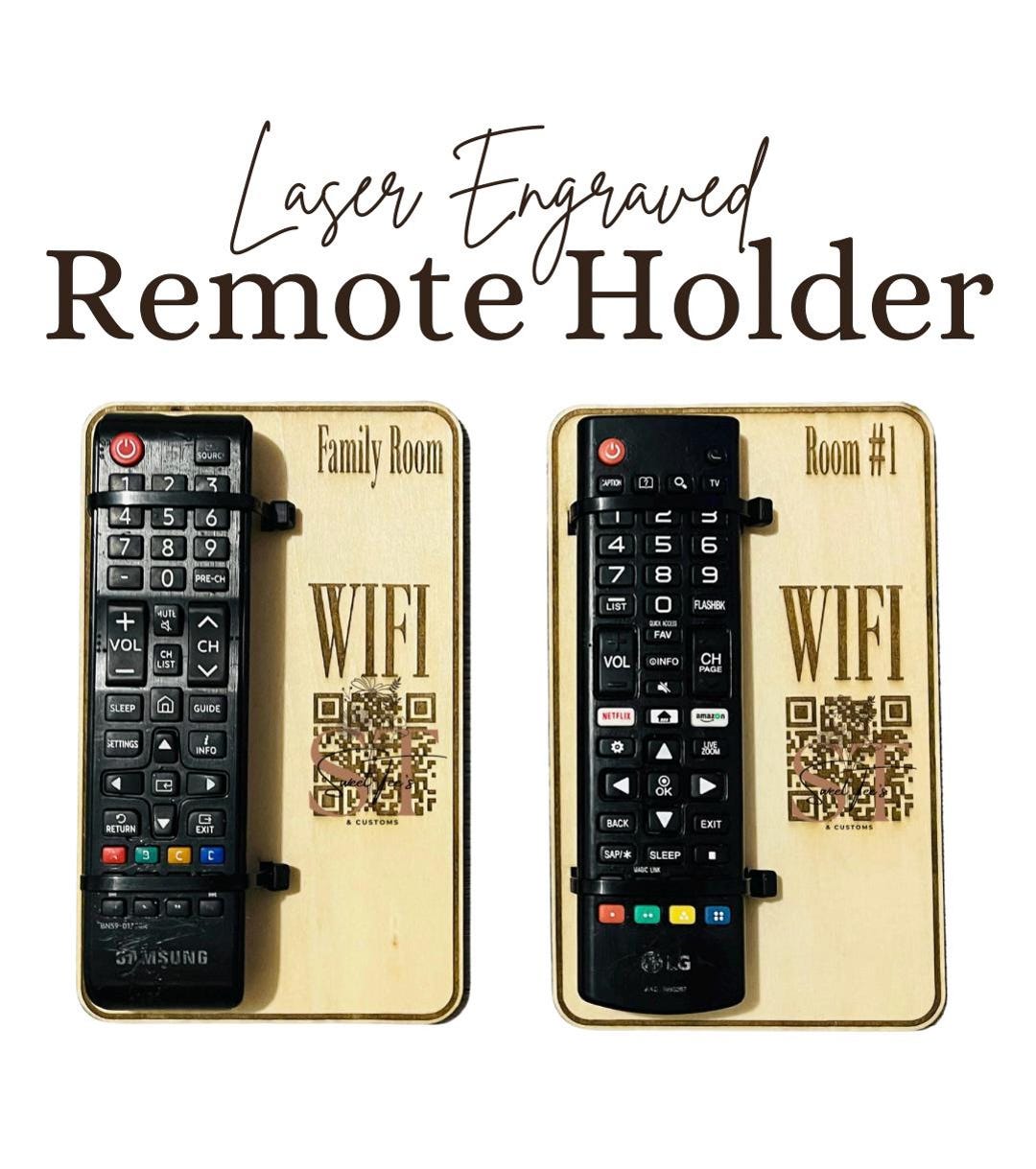 Laser Engraved Remote Holder - Etsy
