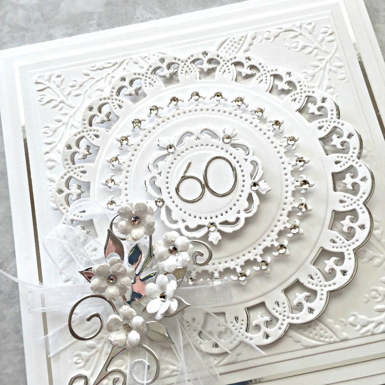 60th anniversary card personalized for diamond anniversary