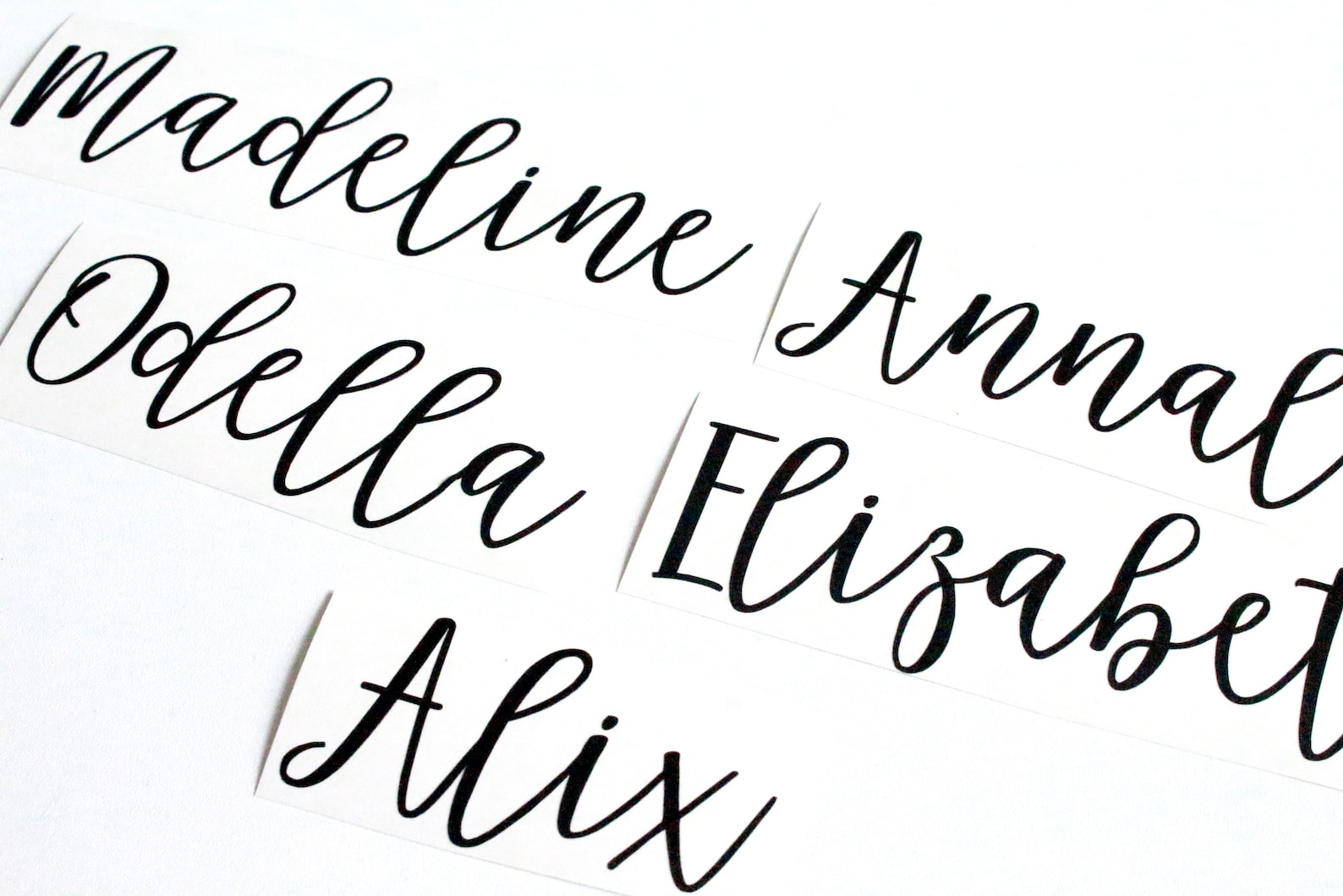 Cursive Quotes Sticker Custom Cursive Name Stickers | Bridesmaid Name Stickers | Gift Tag Name ...