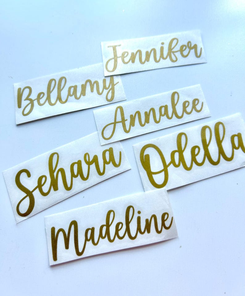 Sticker Cursive Name Personalized Script Name Stickers: Custom Cursive Word Decals for ...