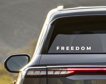FREEDOM Support Decal: Charlie Kirk Vinyl Sticker- NOT For Clothing