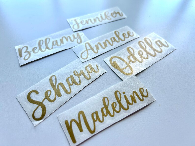 Personalized Script Name Stickers: Custom Cursive Word Decals for ...