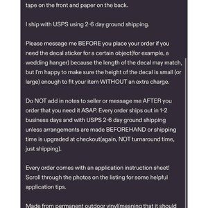 Custom Cursive Name Decal: Personalized Vinyl Script Stickers image 5