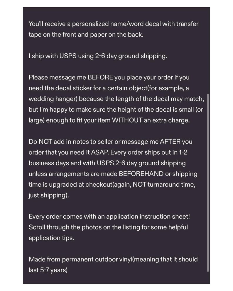 Custom Cursive Name Decal: Personalized Vinyl Script Stickers image 5