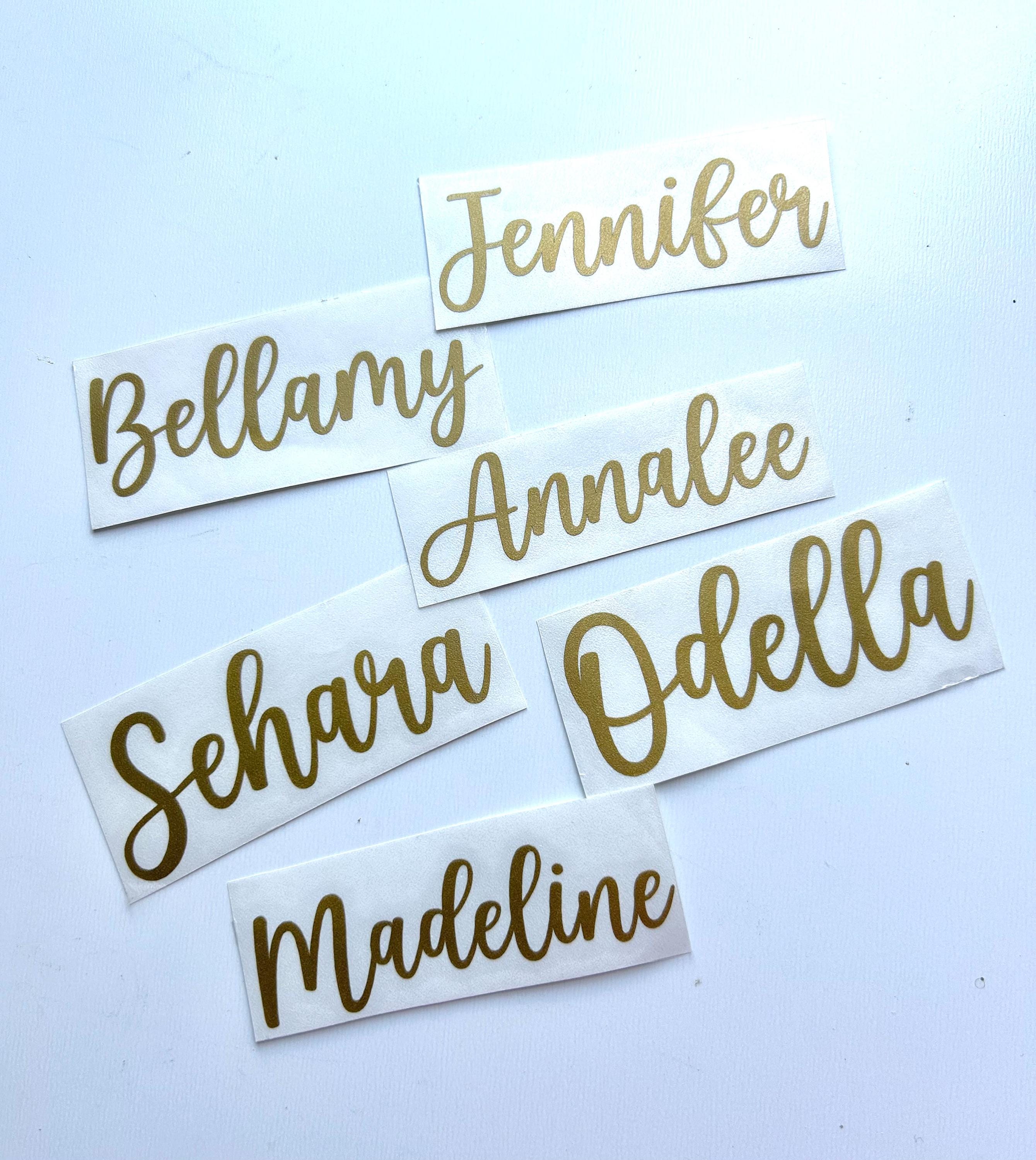Sticker Cursive Name Personalized Script Name Stickers: Custom Cursive Word Decals for ...