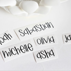 Custom Kids Name Decals | Kids Name Stickers | Fun Back To School Vinyl Name Decal Stickers | School Supply Labels | FUN Name Label Stickers