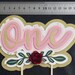 One Cake Topper for First Birthday - Etsy