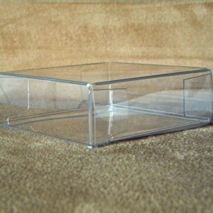 Clear Boxes 3 1/4 x 1 1/8 x 3 1/4 Inch , Set of 25 image 1